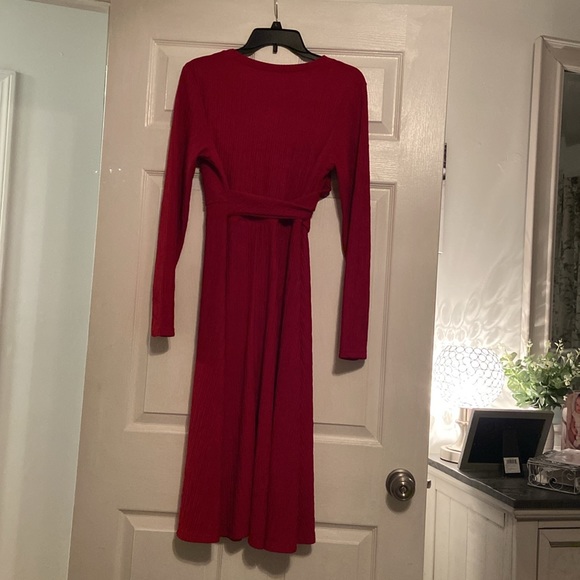 Criss Cross Solid Dress - Picture 5 of 5